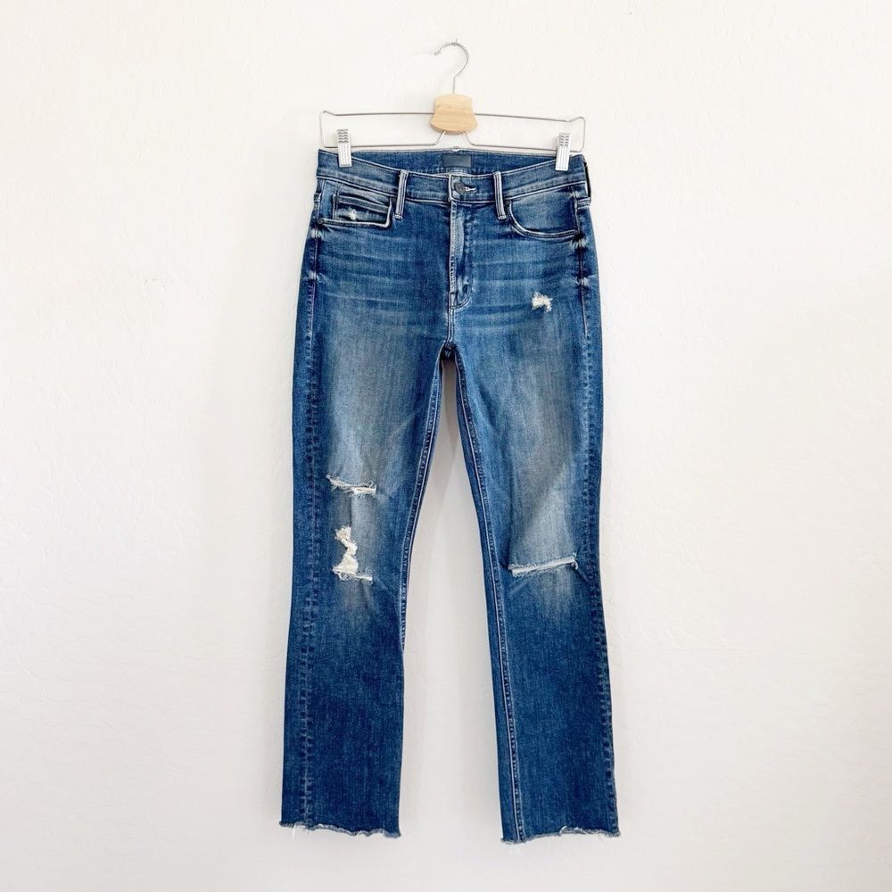 MOTHER - Mid Rise Dazzler Ankle Fray in Weekend Warrior